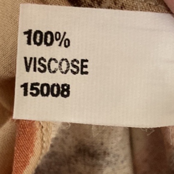 Trueworths Maxi Dress Size 38 Cream Tan Abstract Floral - Sleeveless Maxi Boho - Picture 9 of 9